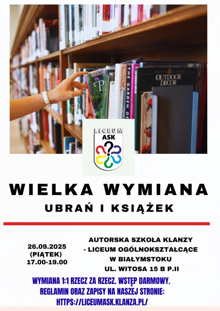 Wielka wymiana ubrań i książek